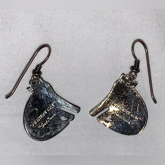 Vintage Laurel Burch Feshire Cat earrings - Picture 2 of 10